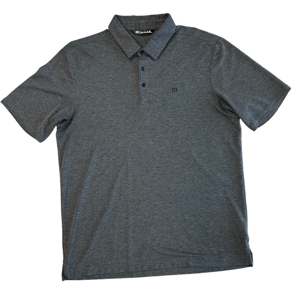 Travis Mathew short Sleeve Golf Polo, Charcoal Gray, Size L
